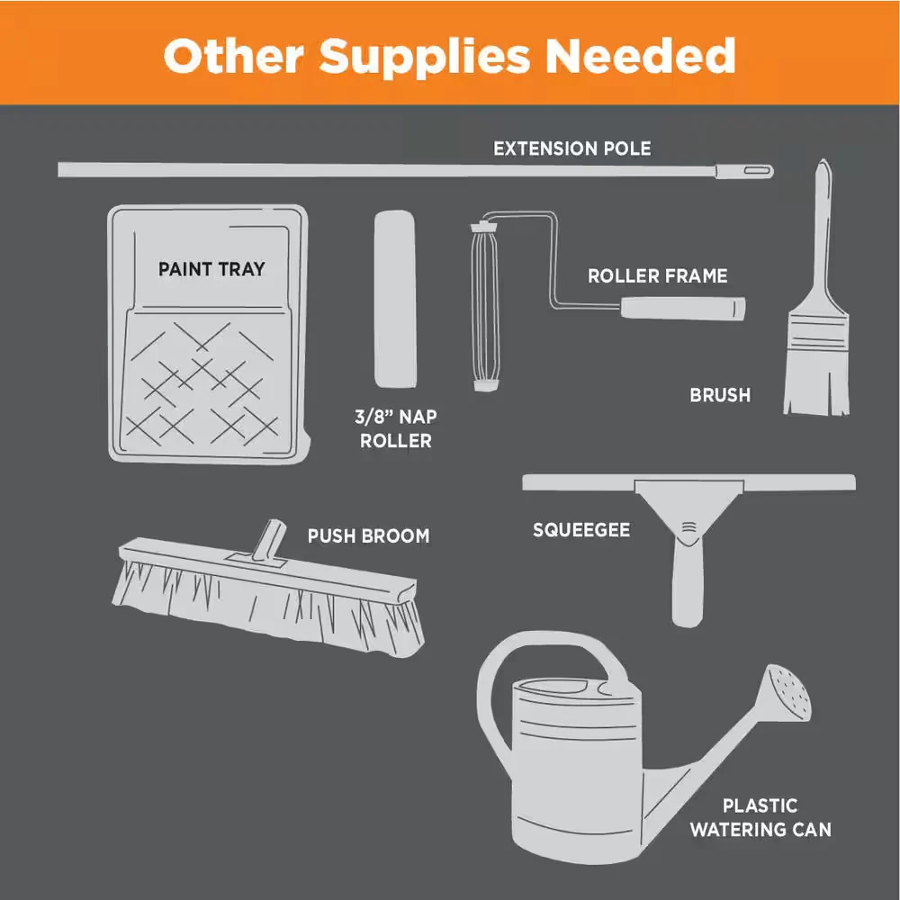 High-Gloss Car Garage Floor Kit 240 Oz GRAY Waterproofing Sealer Epoxy Paste NEW
