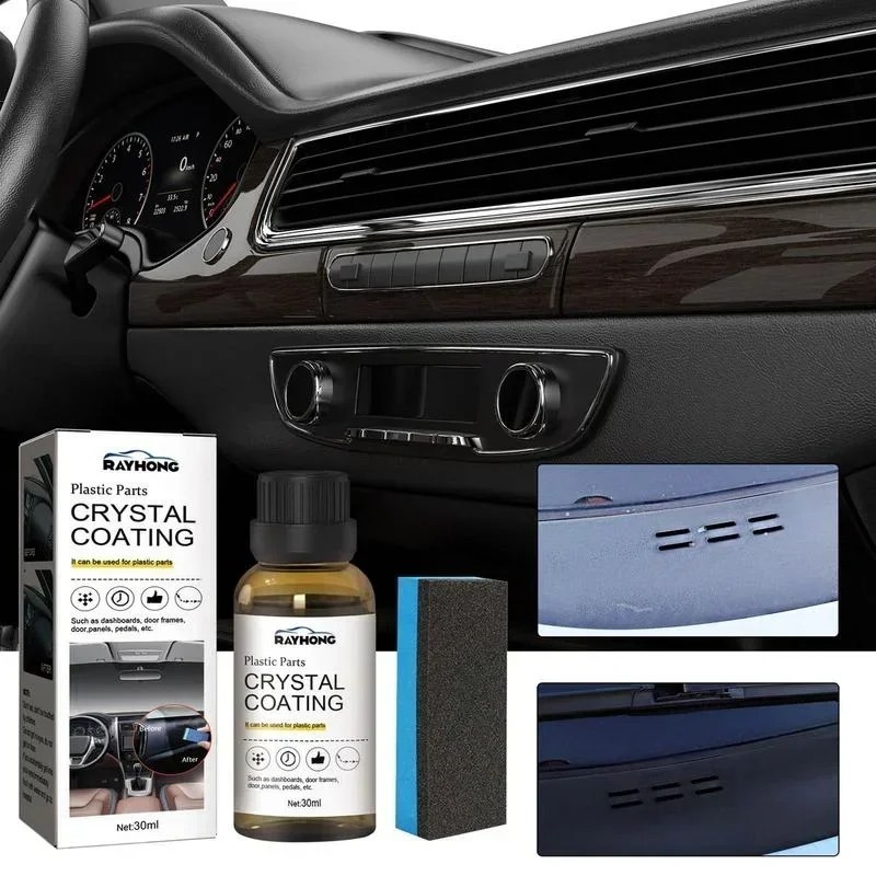 Plastic Trim Restorer Crystal Coating Car Plastic Parts Refurbish Agent 30 ML