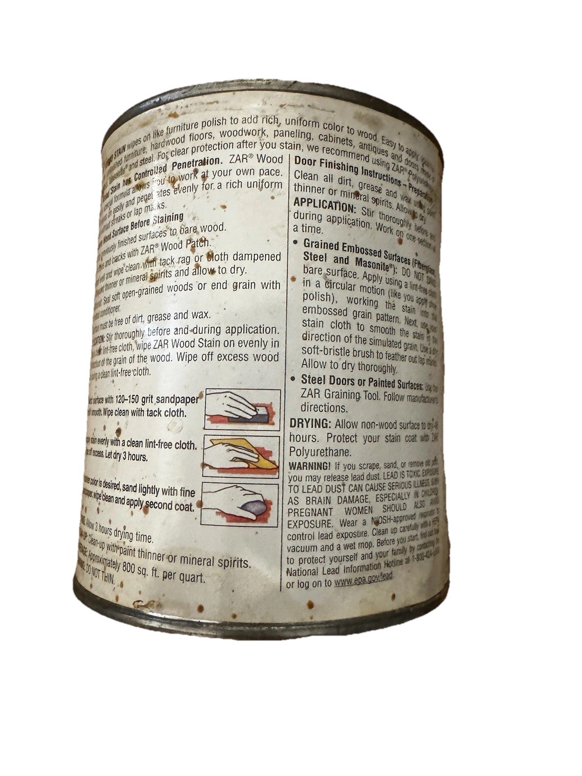 Zar Interior Stain 109 COLONIAL PINE Quart