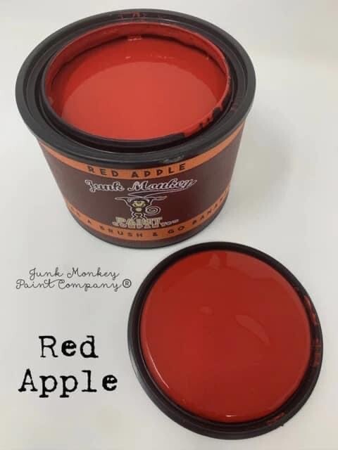 Junk Monkey paint Company Clay and Mineral Paint- Red Apple