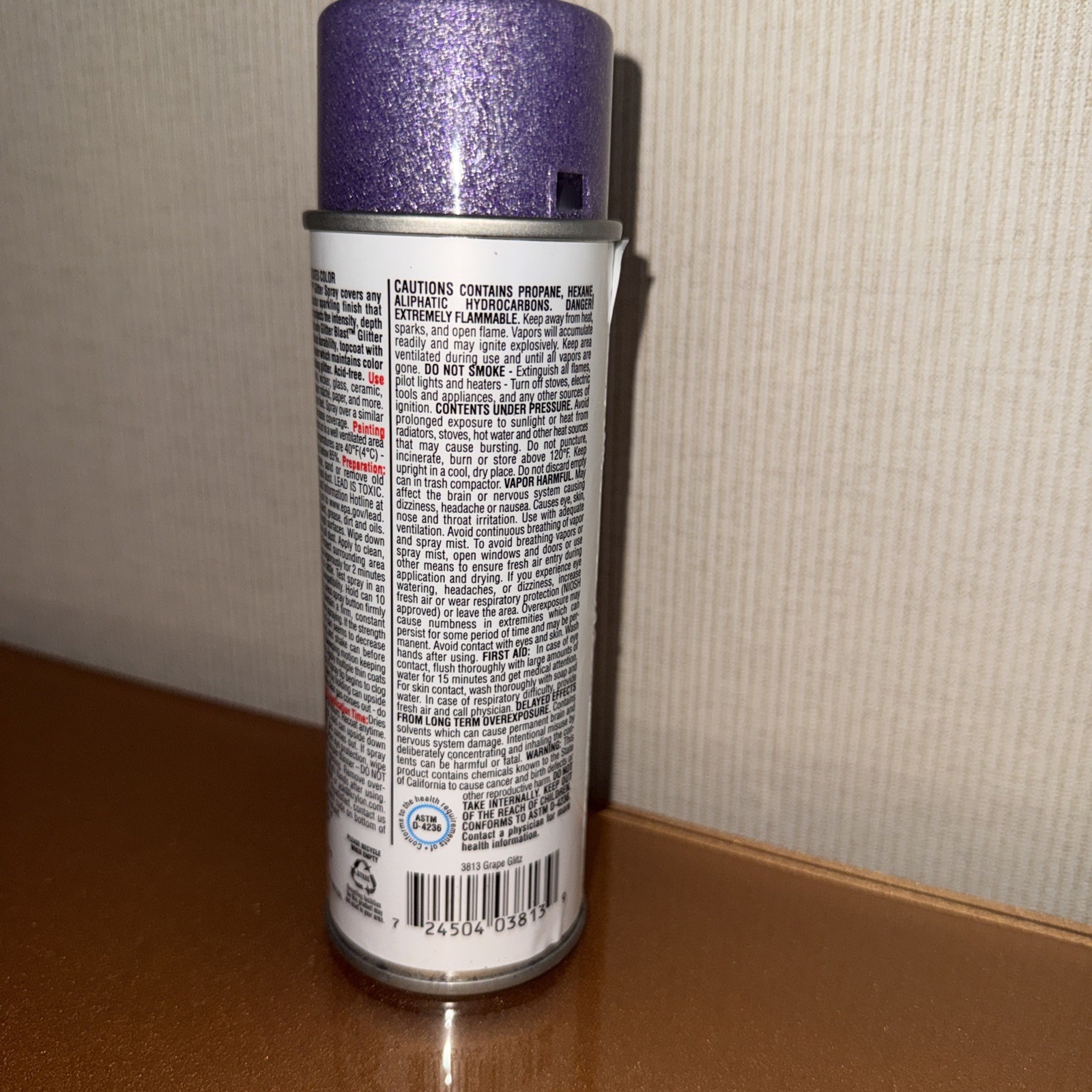 Krylon K03813A00 Glitter Blast, Grape Glitz, 5.75 Ounce,Small Can #3813