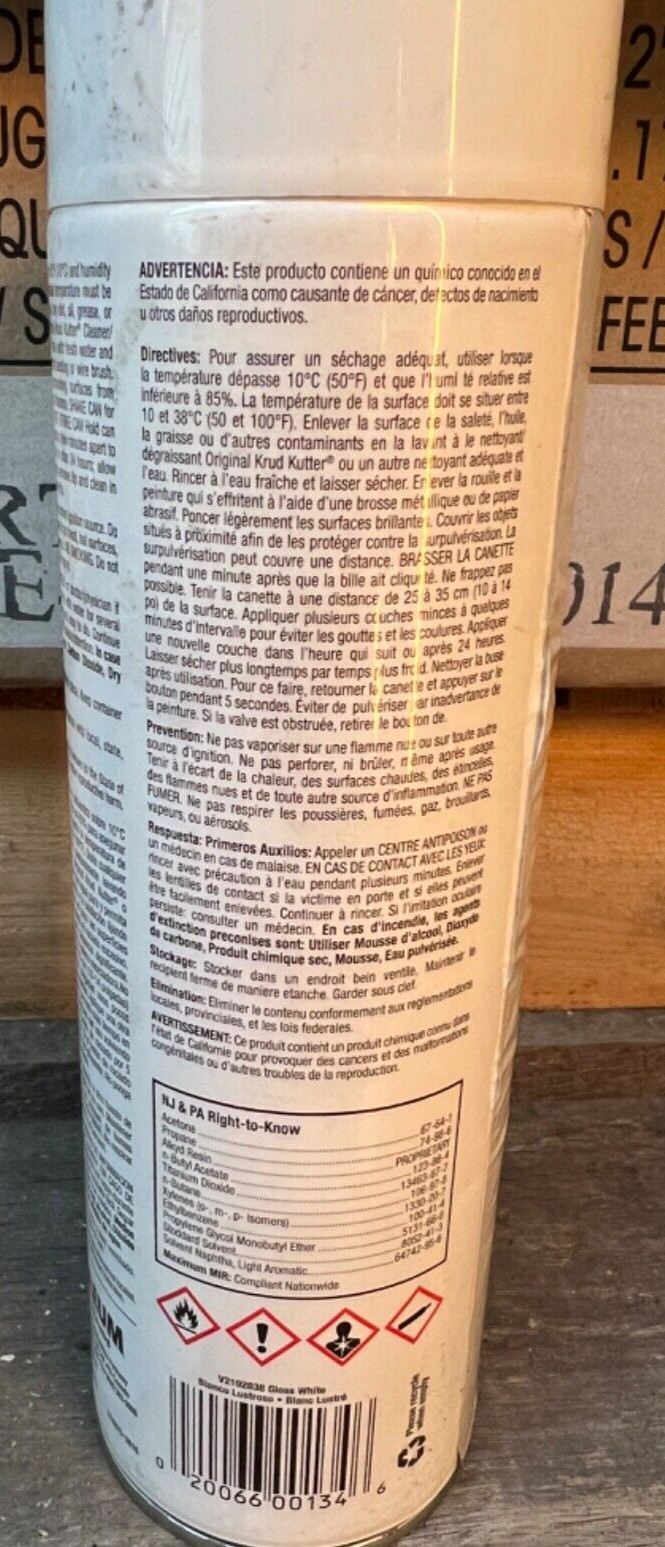 Rust-Oleum High Performance Rust Preventative Spray for Metal, Steel,15 oz.WHITE