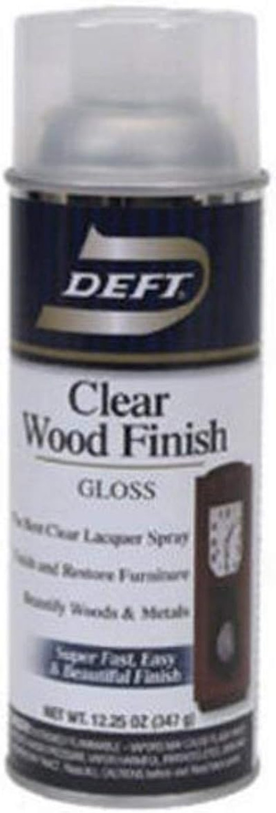 Interior Clear Wood Finish Gloss Lacquer, 12.25-Ounce Aerosol Spray