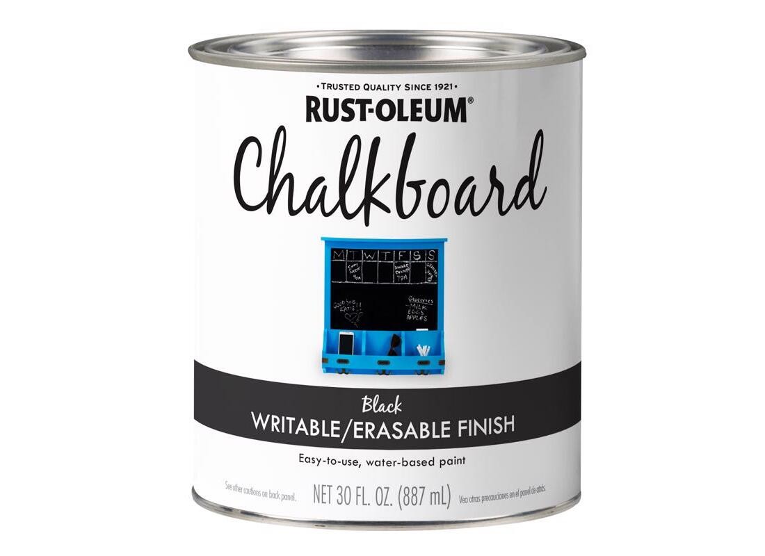 Rust-Oleum 206540 SPECIALTY Chalkboard Paint Black, Mild, Black, Can, 30 oz