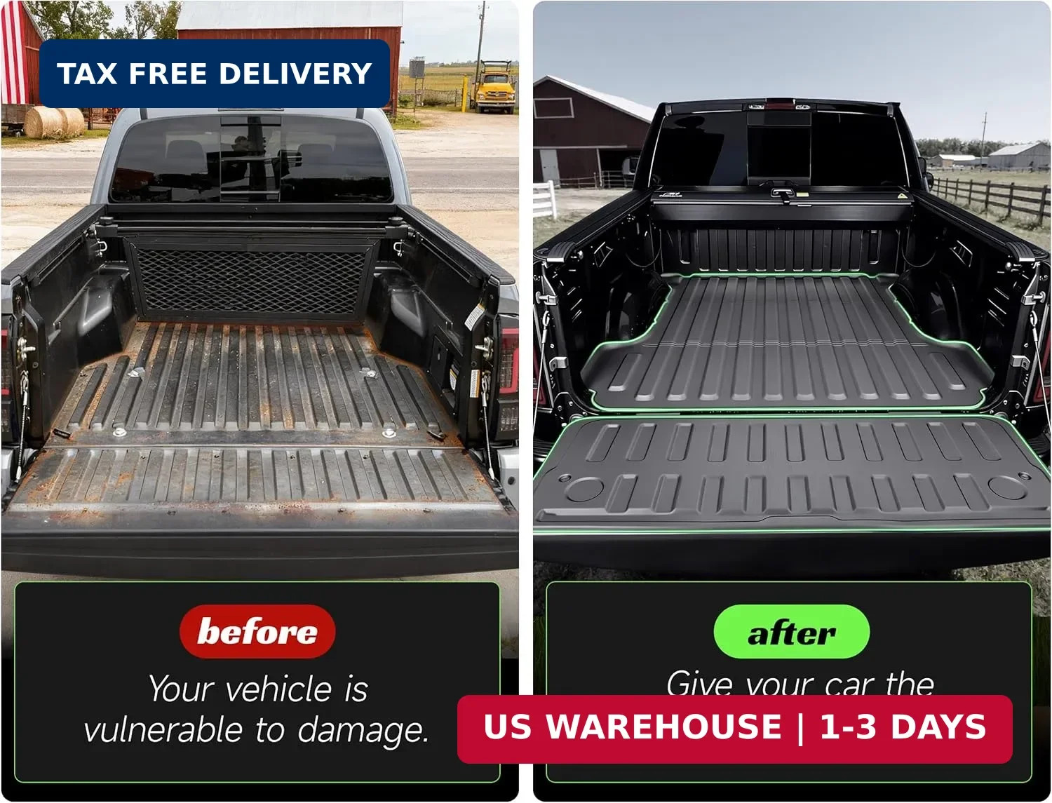 Truck Bed Liner & Tailgate Liner for Ram 1500/1500 RHO 2019-2026 Short Bed (5.7f