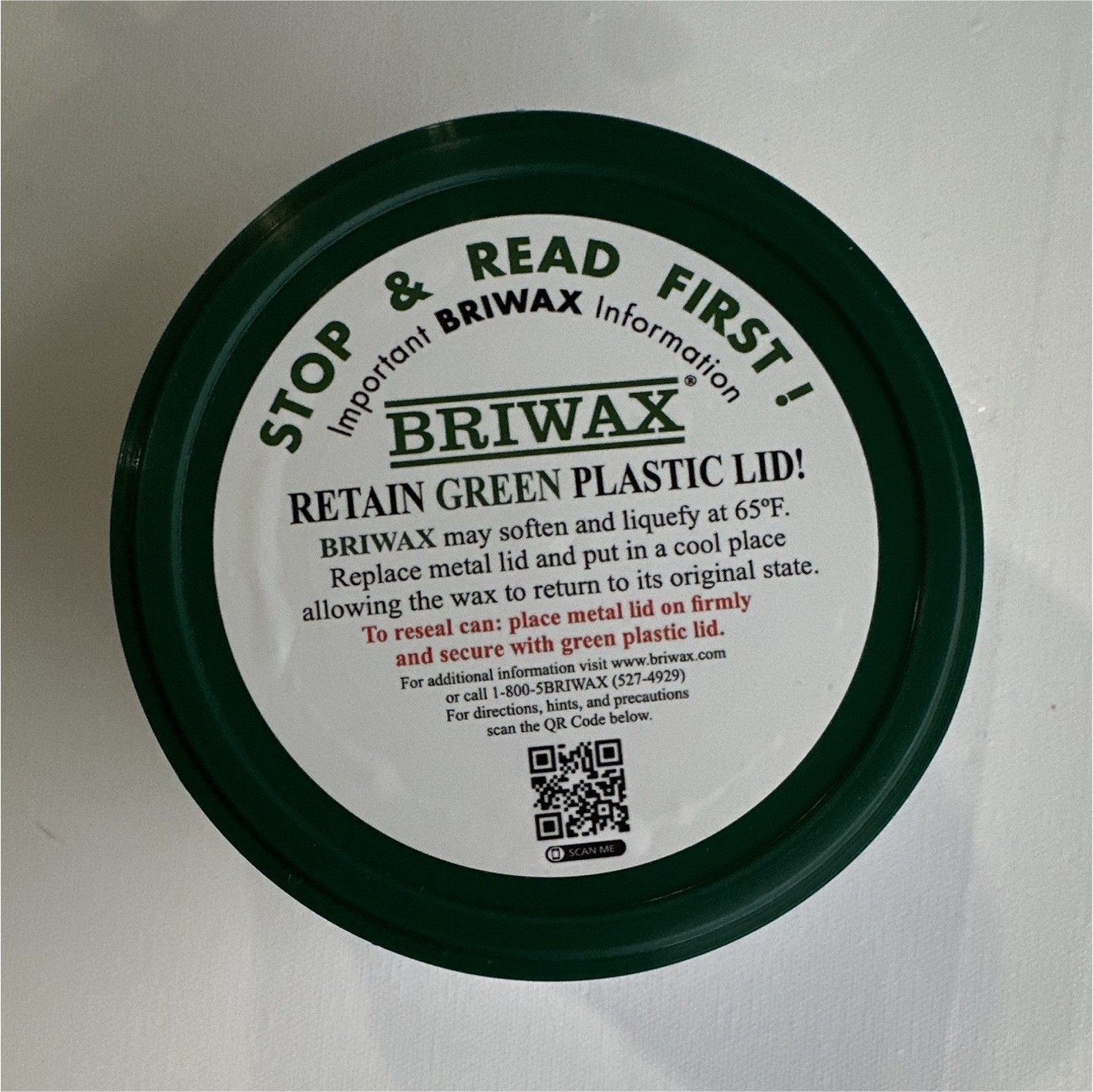 Briwax Furniture Wax Paste Rustic Pine Satin 16 fl oz Fast Drying