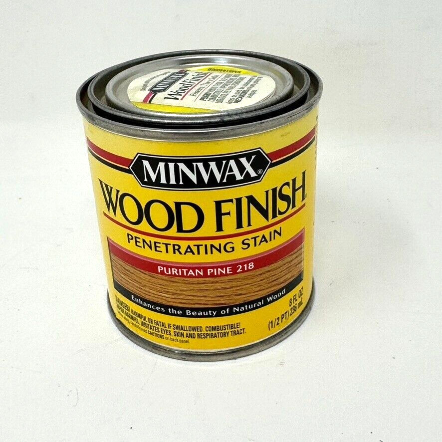 Minwax Wood Finish PURITAN PINE #218 Penetrating Stain 8 oz (1/2 PT) NEW