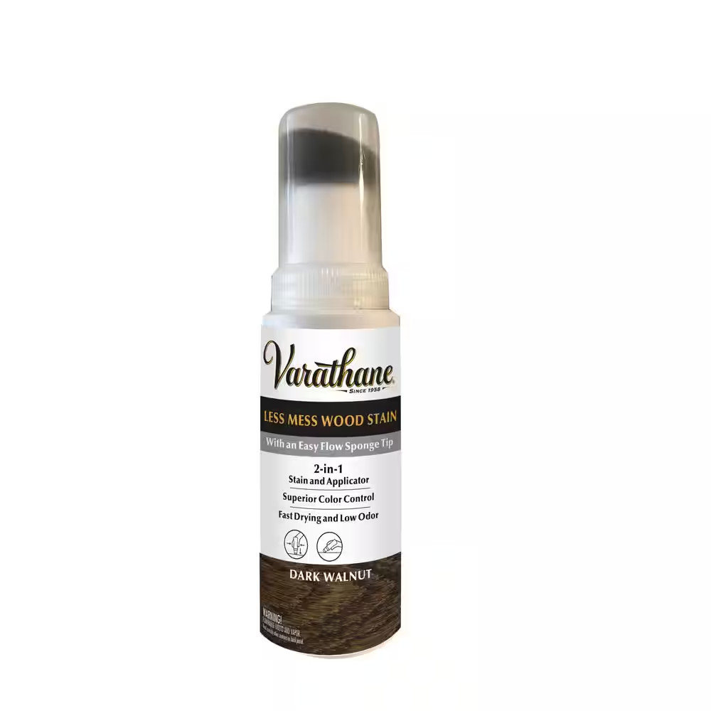 4 Ounce Less Mess Dark Walnut Wood Interior Paint/Stain Applicator (4 Pack) Free