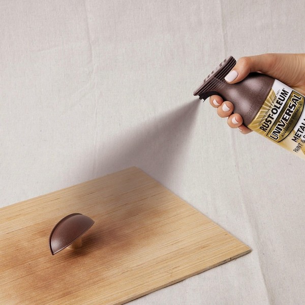 Rust-Oleum 271472 Spray Paint, Amber, Flat Metallic, Solvent, 11 Oz