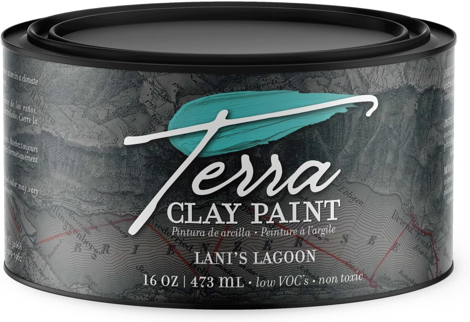 Dixie Belle Terra Clay Paint 16 oz. Non-Toxic Lani’s Lagoon Free Shipping