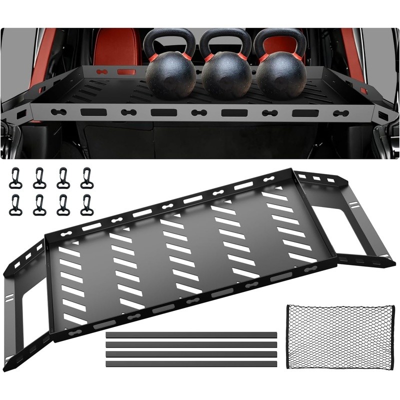 Lightweight Aluminum Roof Rack Wrangler JK JL 4-Door 2007-2025 Gear Storage New