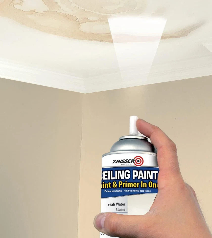 Zinsser Ceiling Acrylic Paint & Primer in One, 13 13 Ounce (Pack of 1), White