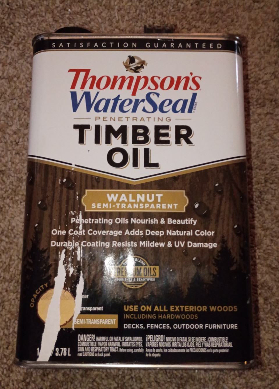Thompson’s WaterSeal Penetrating Semi – Transparent Timber Oil WALNUT