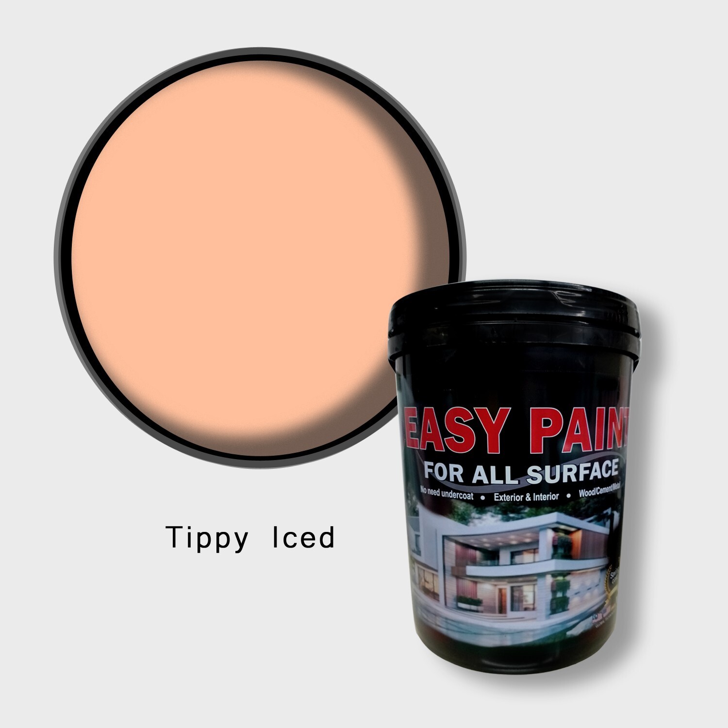 Tippy Iced, Easy Paint 5L/1.3gal – Mid Sheen (Interior Wall) JS23 Yellow Shade