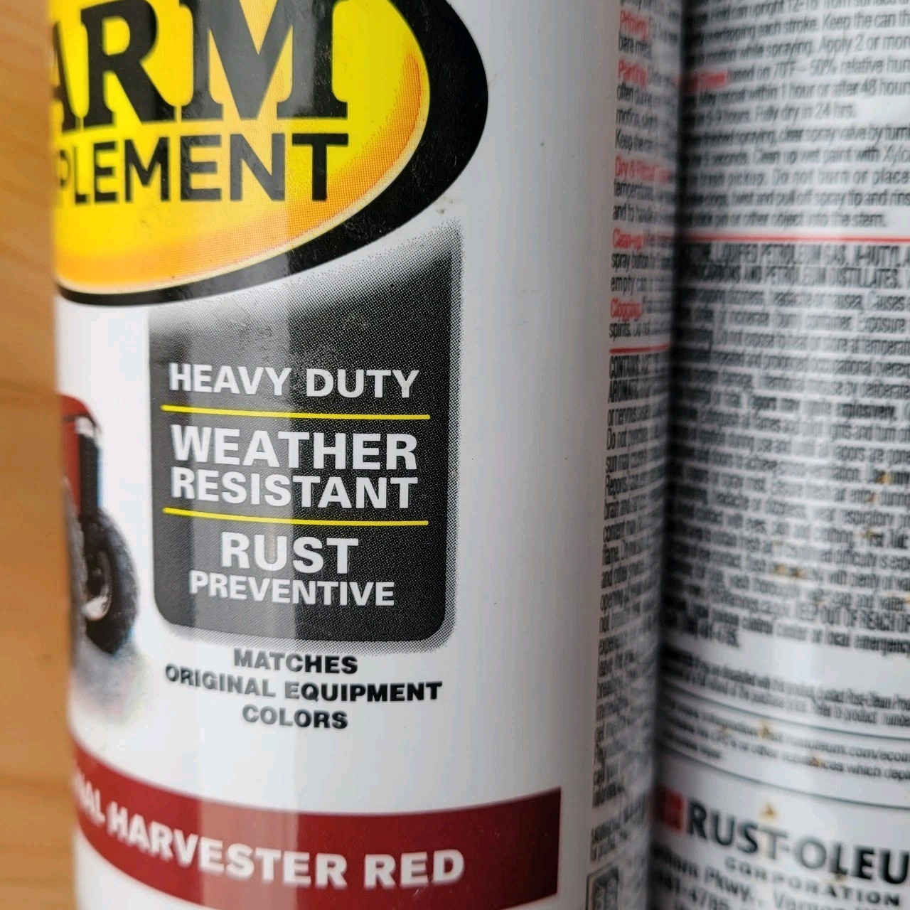 Rustoleum International Harvester Red Spray Paint -2 CANS- 12 oz each #280127