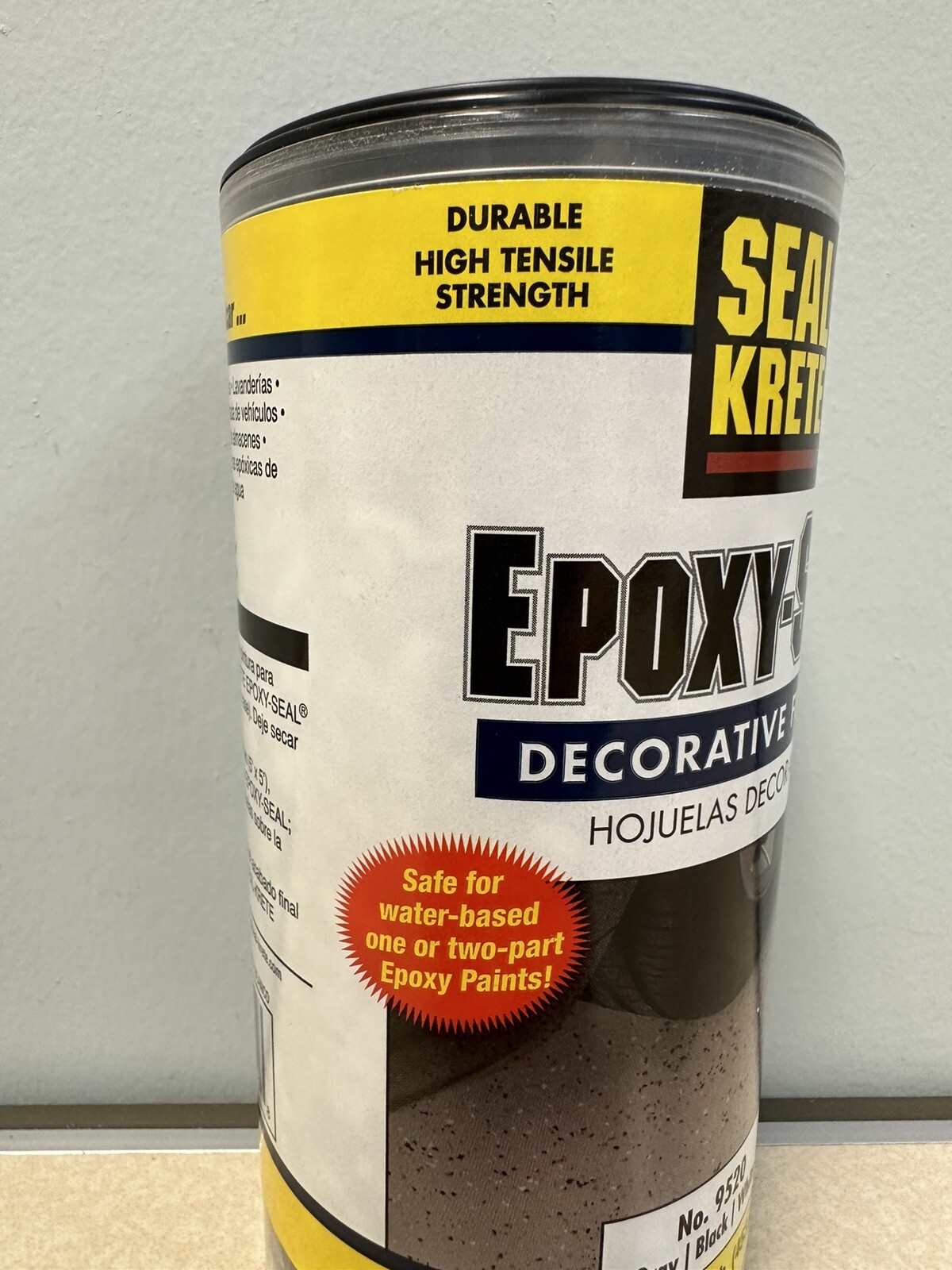 SealKrete Epoxy-Seal Decorative Flakes, Epoxy Floor Flakes, Gray/Black/White, 1#