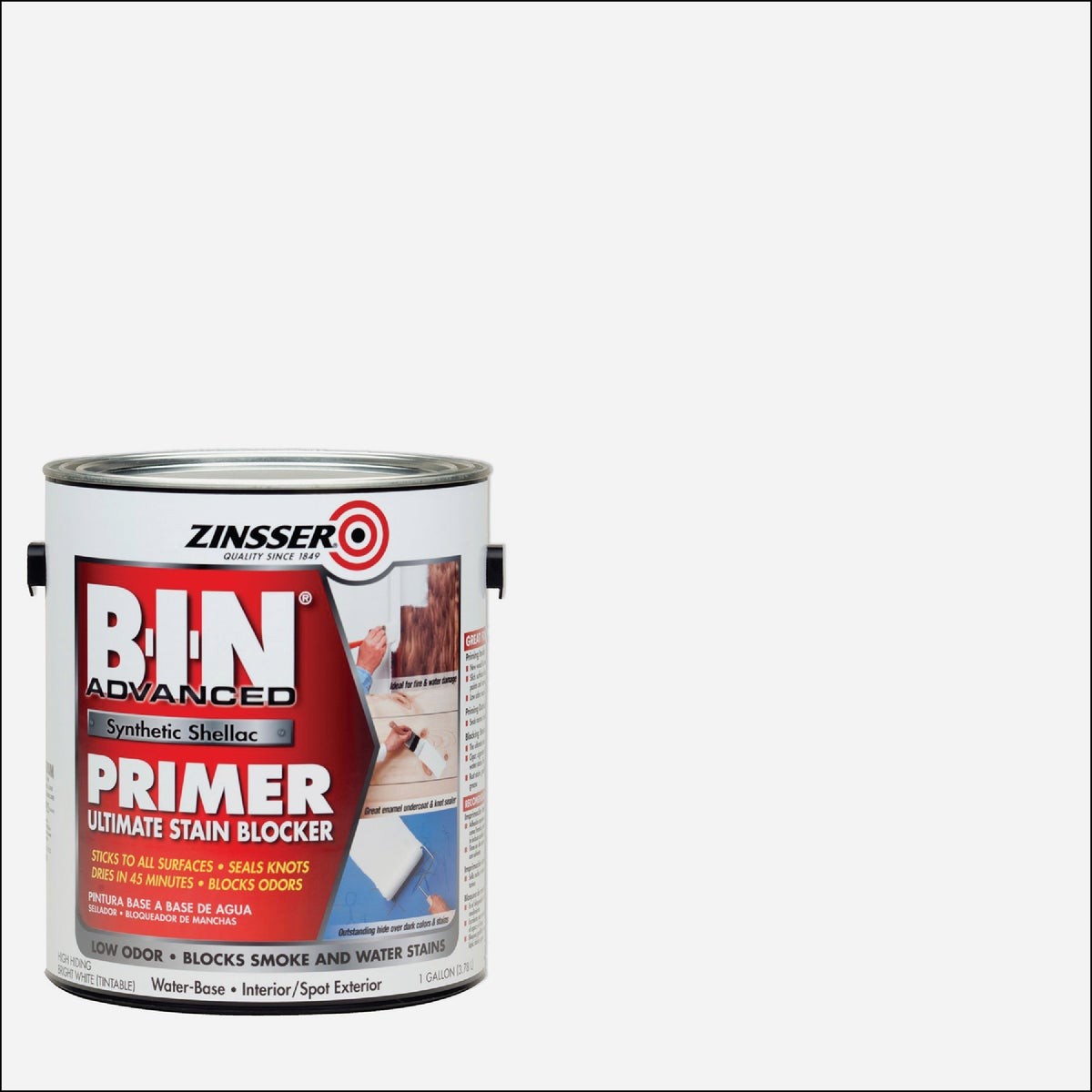 Zinsser B-I-N Advanced Water-Based Interior Primer Ultimate Stain Blocker,