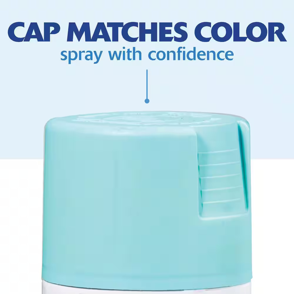 12 Oz. Satin Aqua General Purpose Spray Paint (6-Pack) Free Shipping New