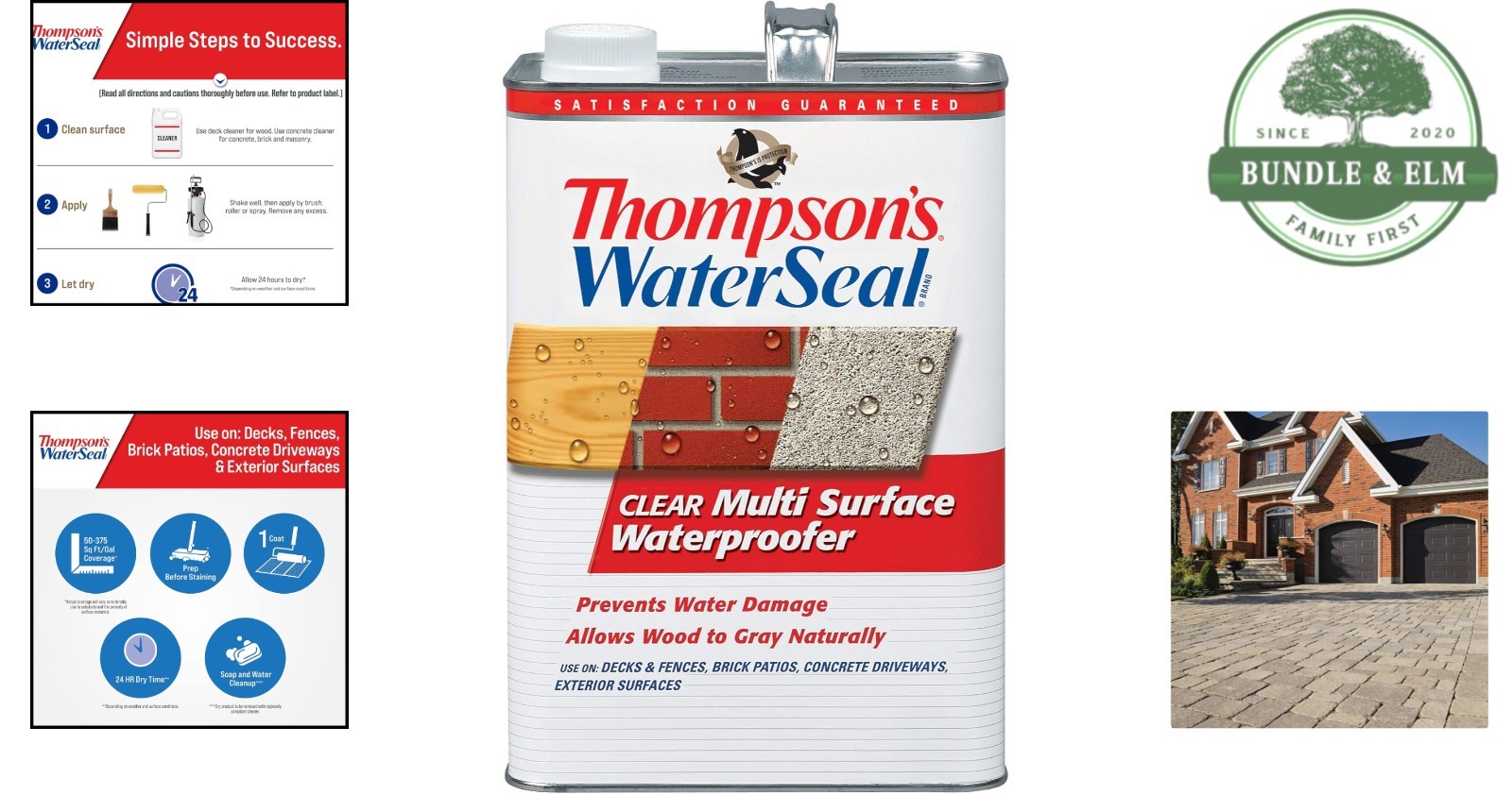 Waterproofing Stain Clear Exterior Multi-Surface Sealant Protects+UV