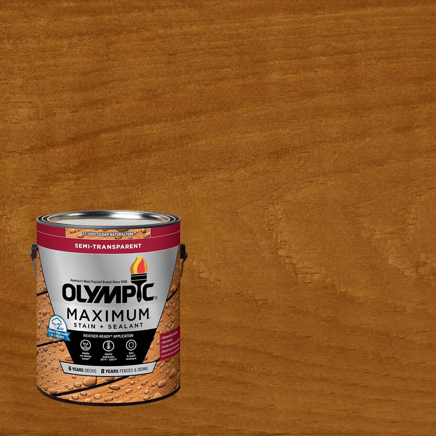 Maximum 1 gal. ST-2005 Cedar Naturaltone Semi-Transparent Exterior Stain and