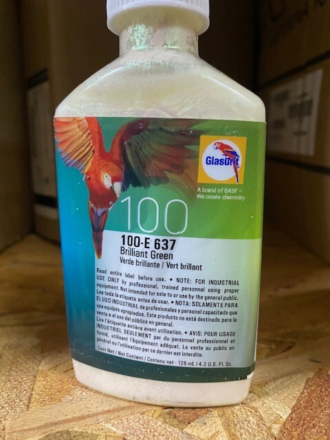 Glasurit 100-E-637, Brillant Green, 0.5 L / 16.9 oz, EXP 07/15/2025