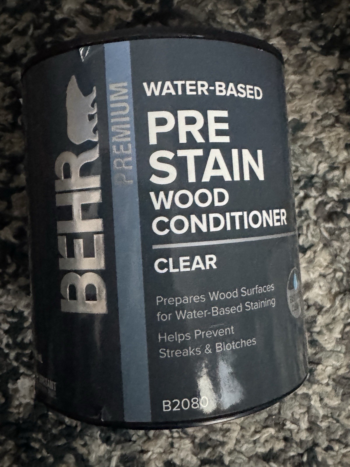 BEHR Pre-Stain Wood Conditioner Water-Based Clear 1 Qt Matte B2080
