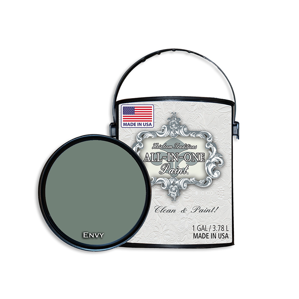 ALL-IN-ONE Paint by Heirloom Traditions – Envy (Slate Green) – 128 Fl Oz