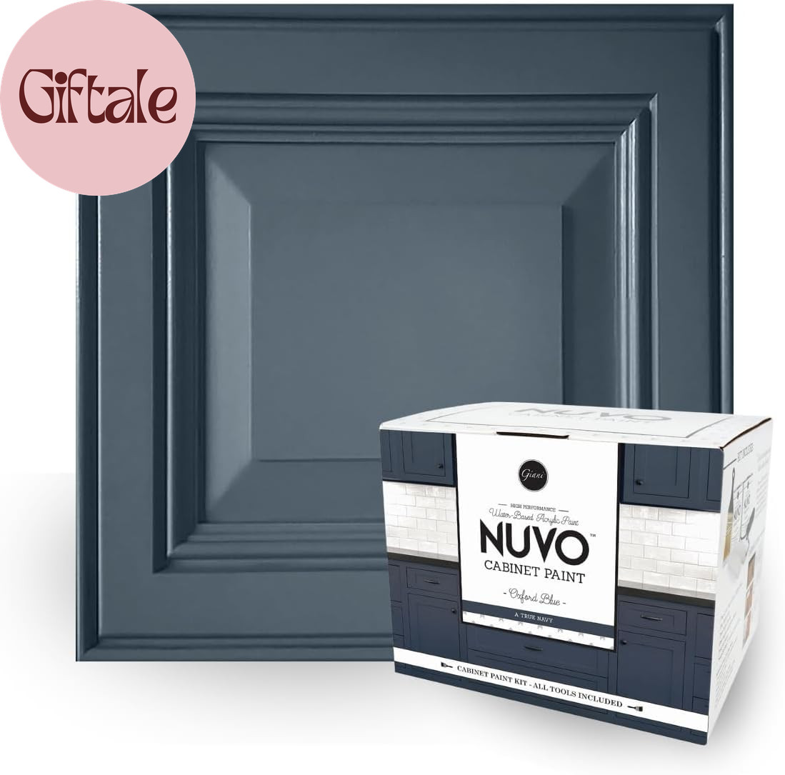 Oxford Blue Cabinet Makeover Kit – Easy DIY 7-Piece Set, Regal Navy, Long-Lastin
