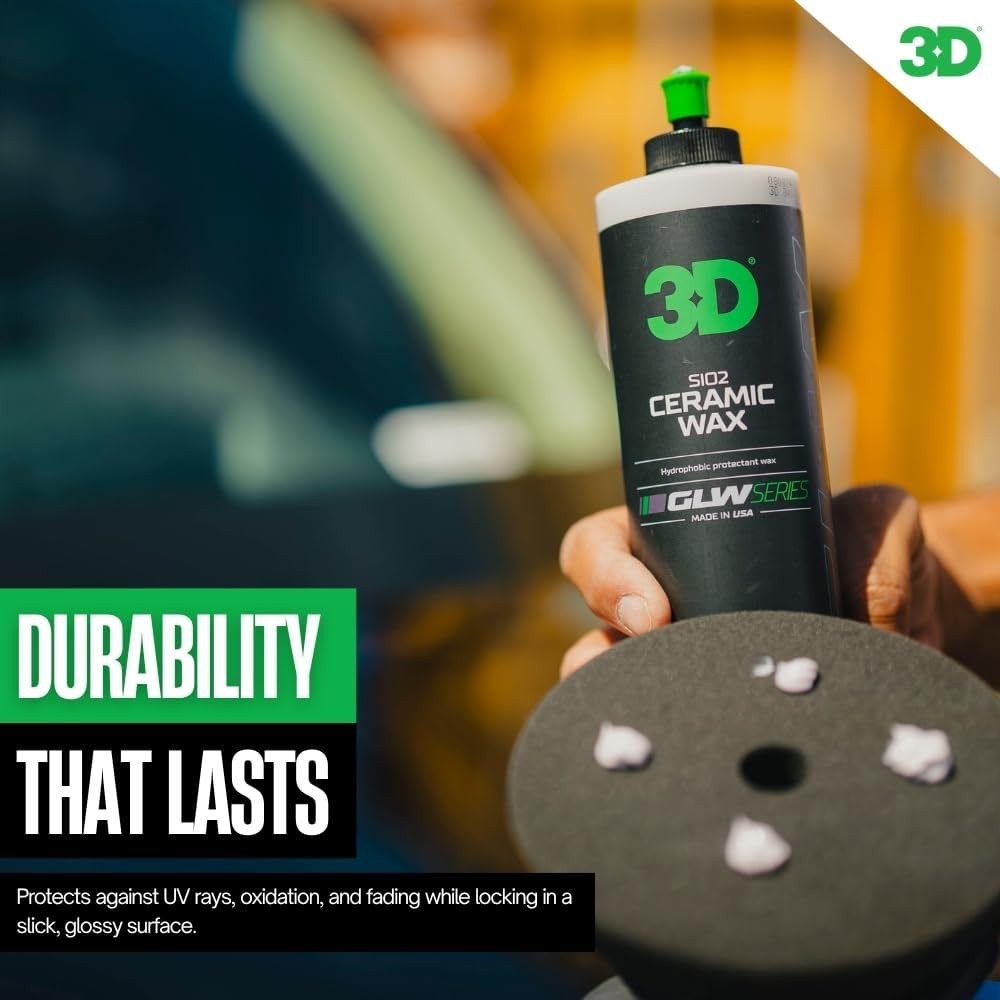 3D GLW Series Ceramic Wax – SiO2 Infused Car Wax for Ultimate Gloss, Hydrophob
