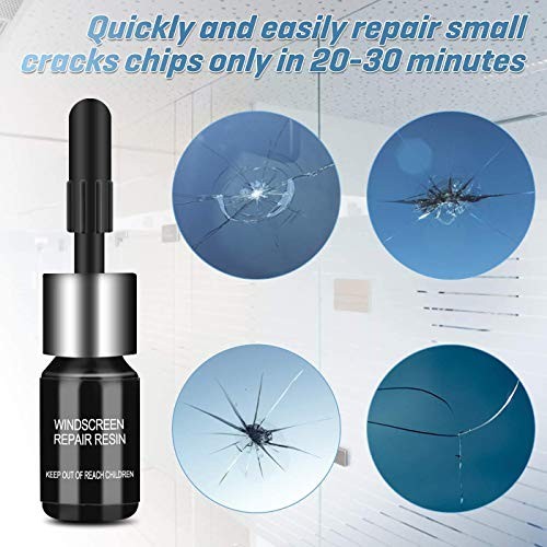 3 Pcs Windshield Crack Repair Kit, Automotive Glass Nano Repair Fluid