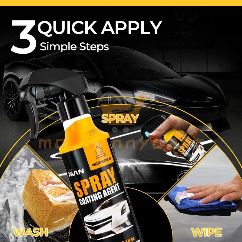 2Pack 300ml Car Coating Spray Car Paint Spray Coating Agent Antifouling