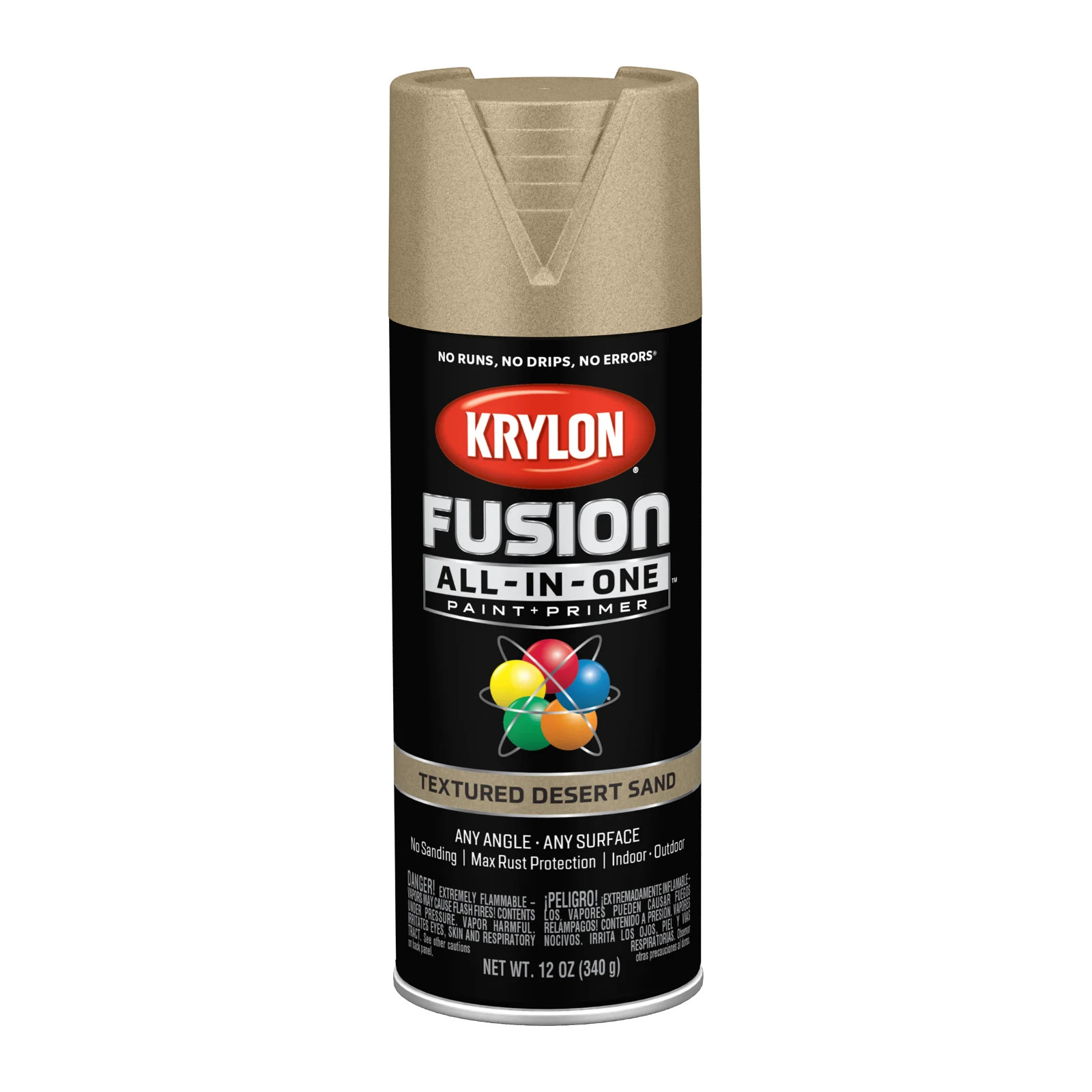 Krylon Fusion All-In-One Matte Desert Sand Textured Spray paint and primer in on