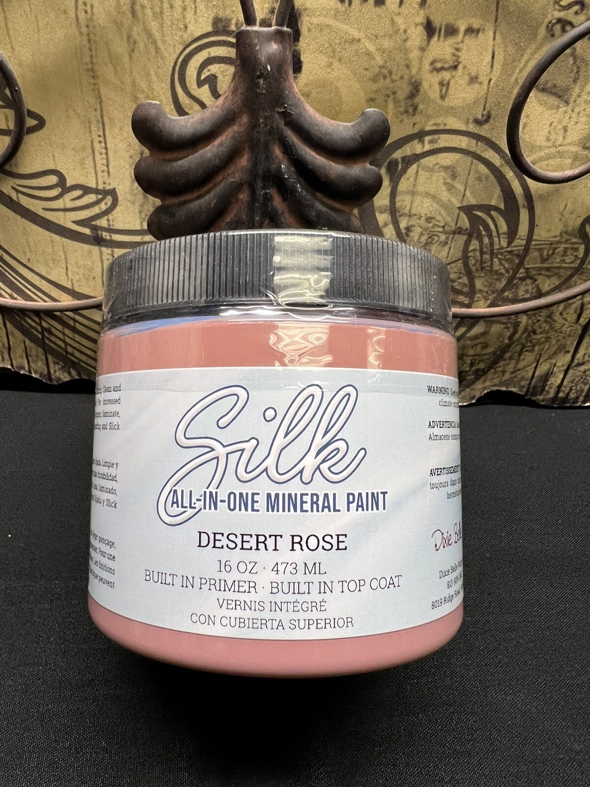 DIXIE BELLE SILK ALL IN ONE PAINT FURNITURE CABINET DIY CRAFTS ~DESERT ROSE~