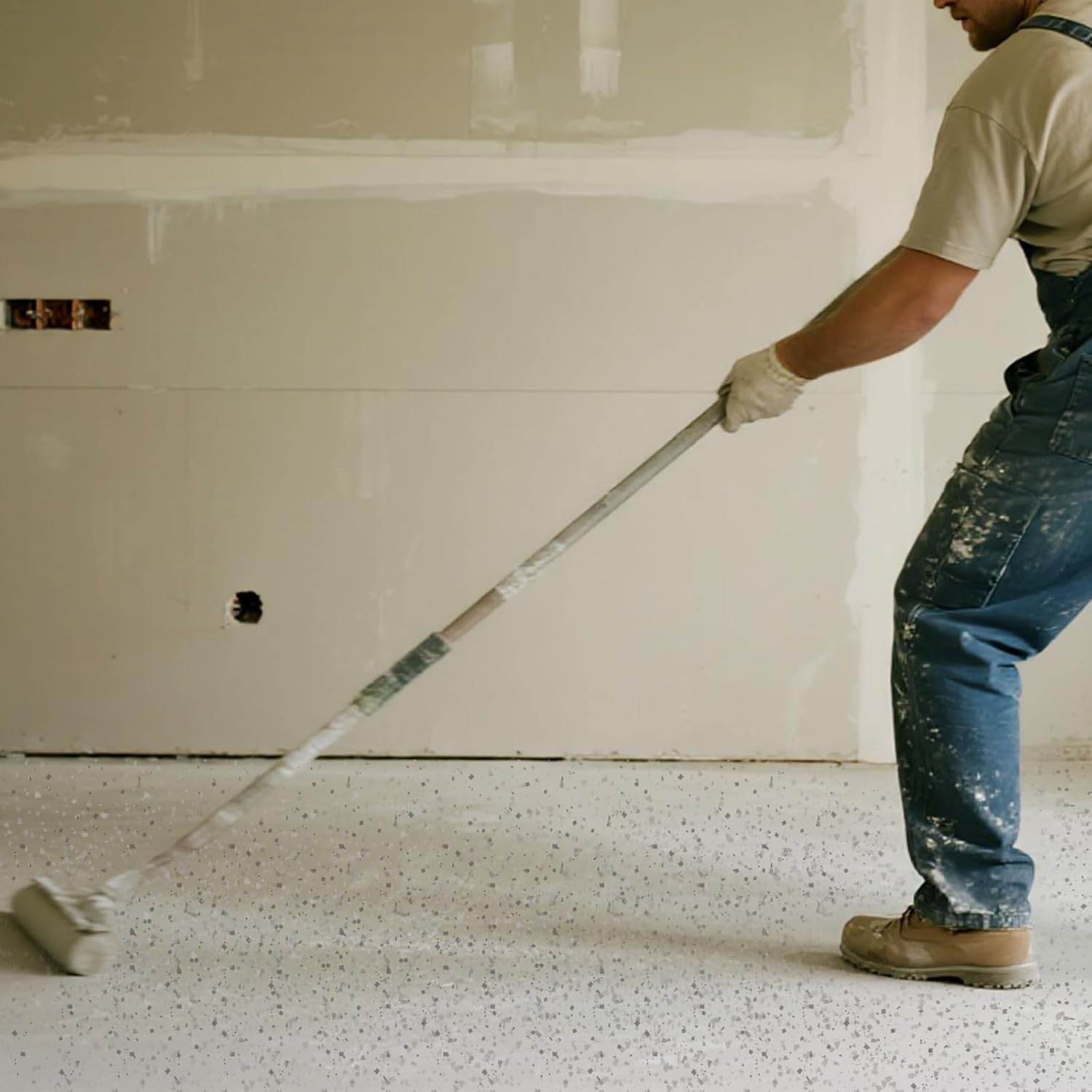 Epoxy Floor Flakes for Garage, Blend Color Chips Concrete Floor Coatings Deco…