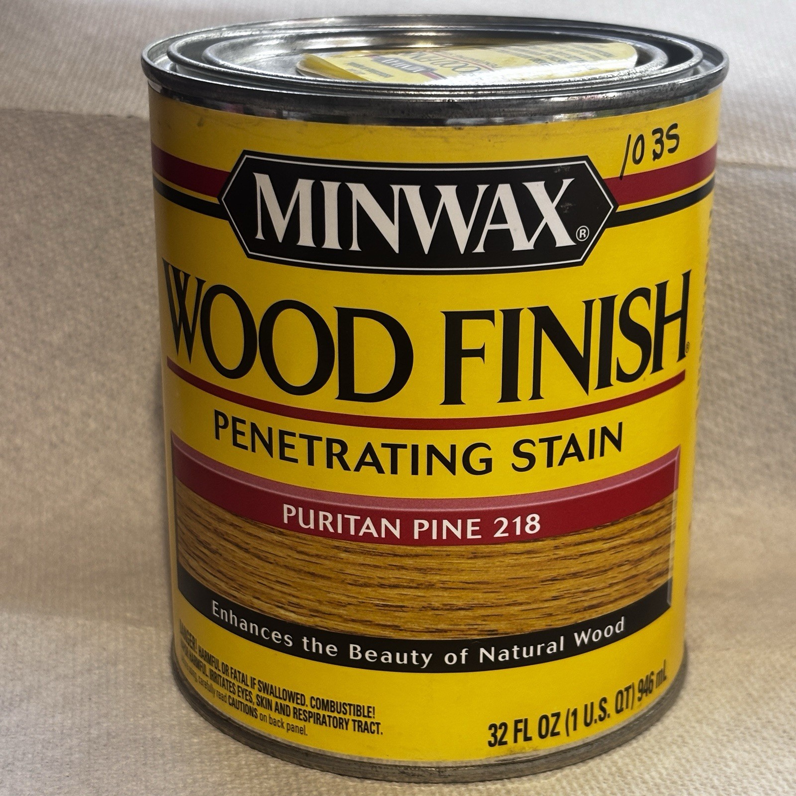 Minwax Puritan Pine 218 NEW 1 Quart Wood Finish Discontinued Oil Based