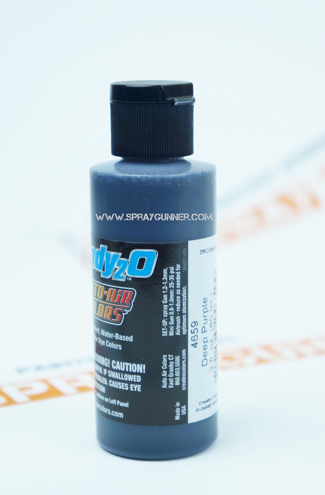 Waterborne Candy Paint Deep Purple 2oz Custom Airbrush Auto Paint