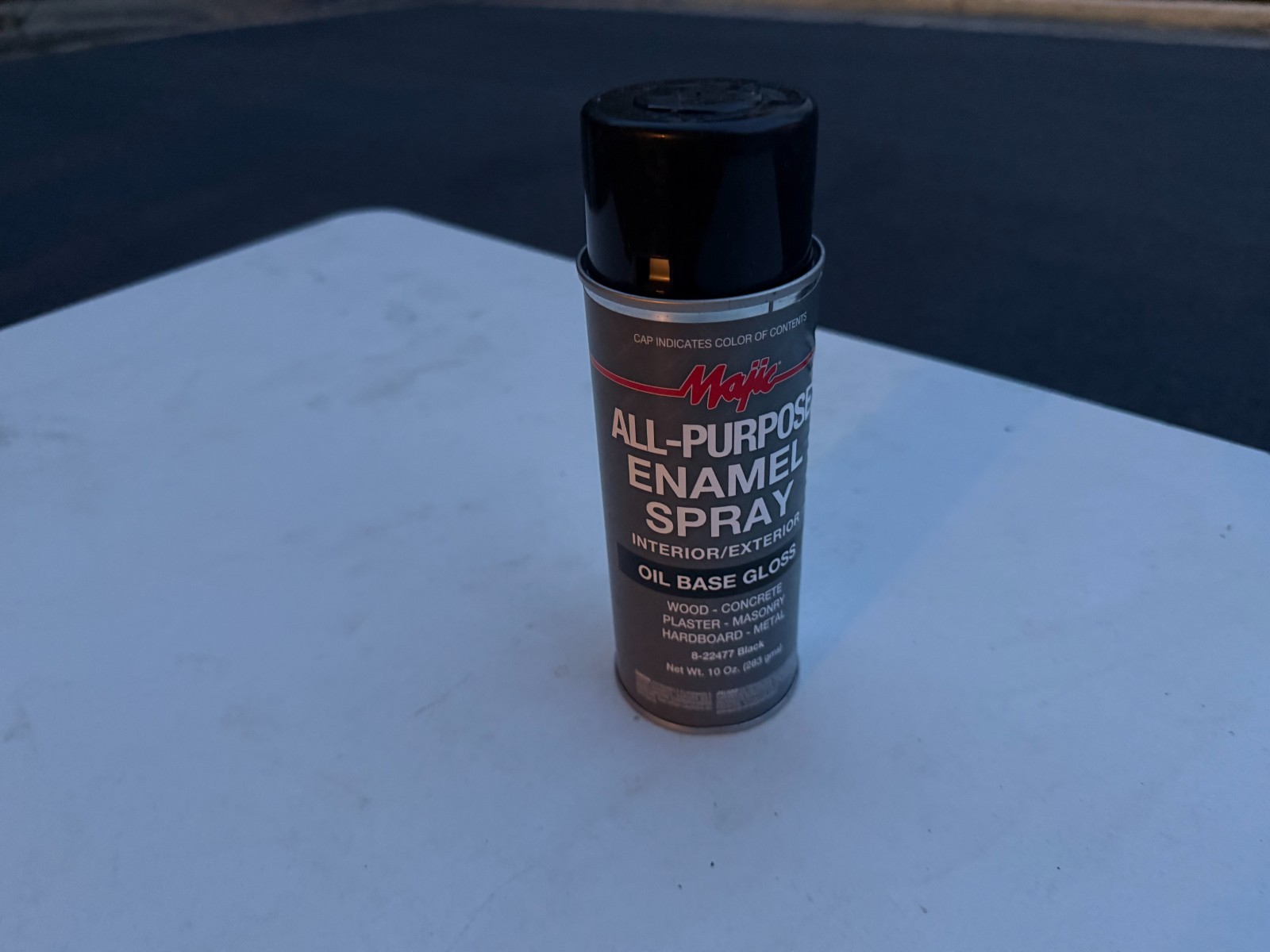 Majic All-Purpose Enamel Spray Paint – Black (Gloss) – 10 oz.