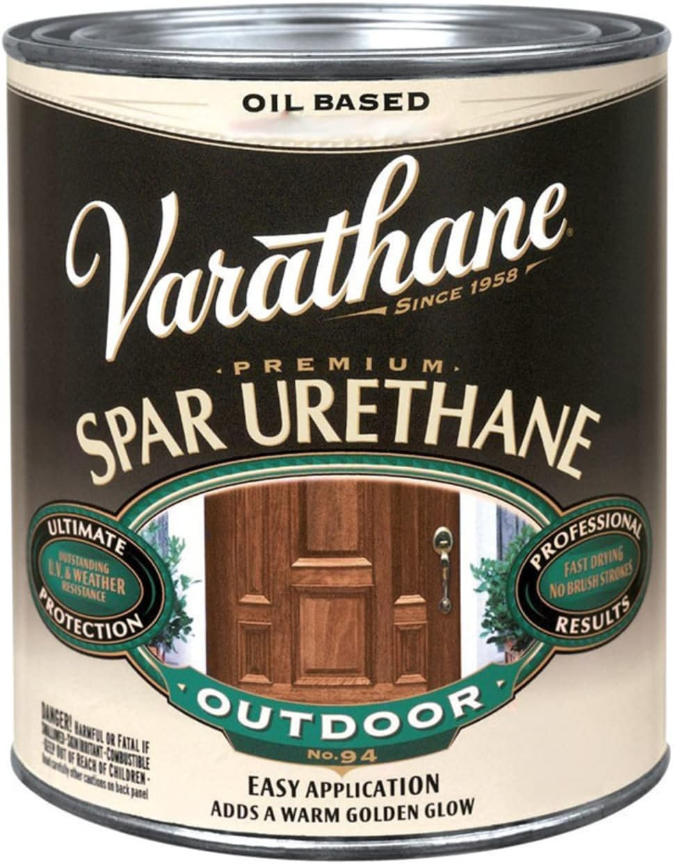 Varathane 242180H 1 Quart Crystal Clear Spar Urethane Exterior Oil Based Gloss2