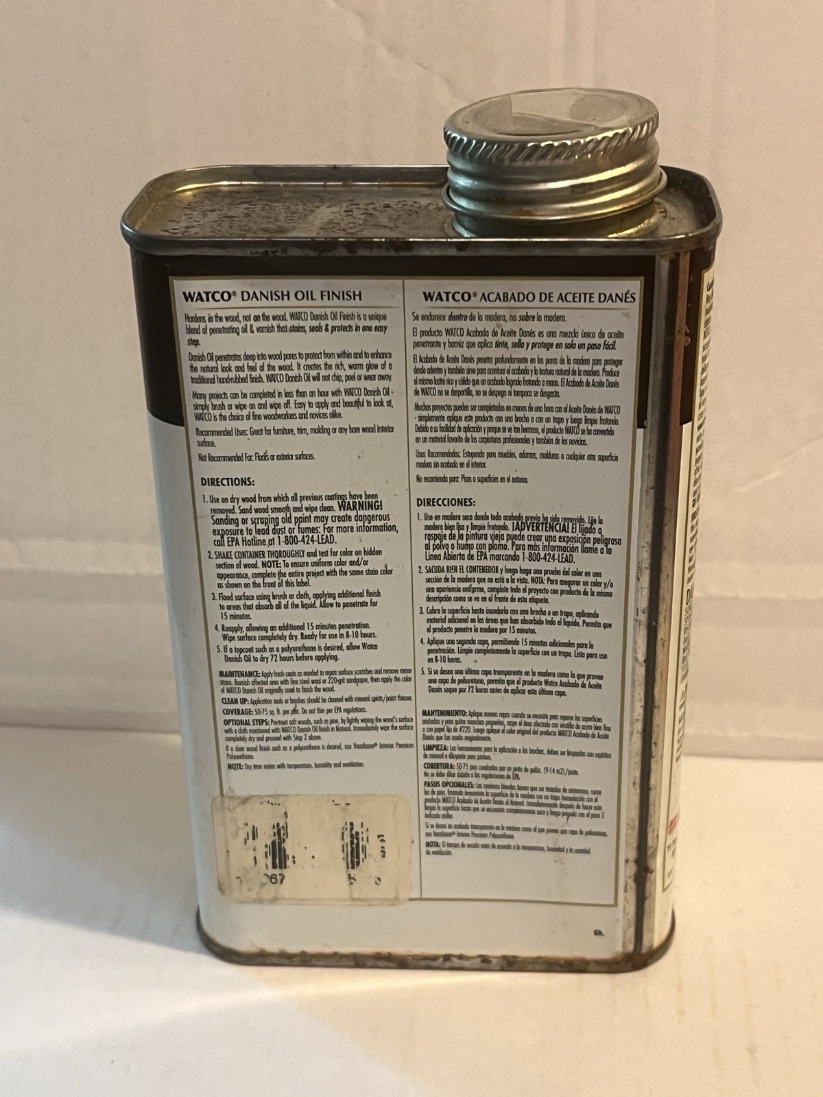 Watco Danish Oil, “Natural” Wood Finish, Pint