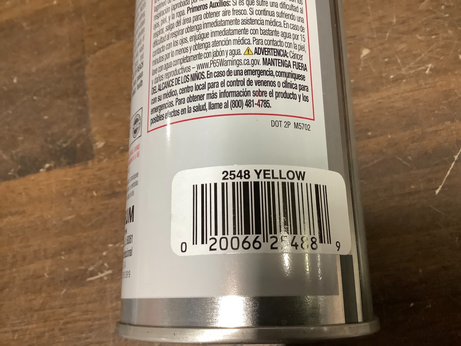 Rust-Oleum Yellow Inverted Striping Paint 2548 ( 18oz )