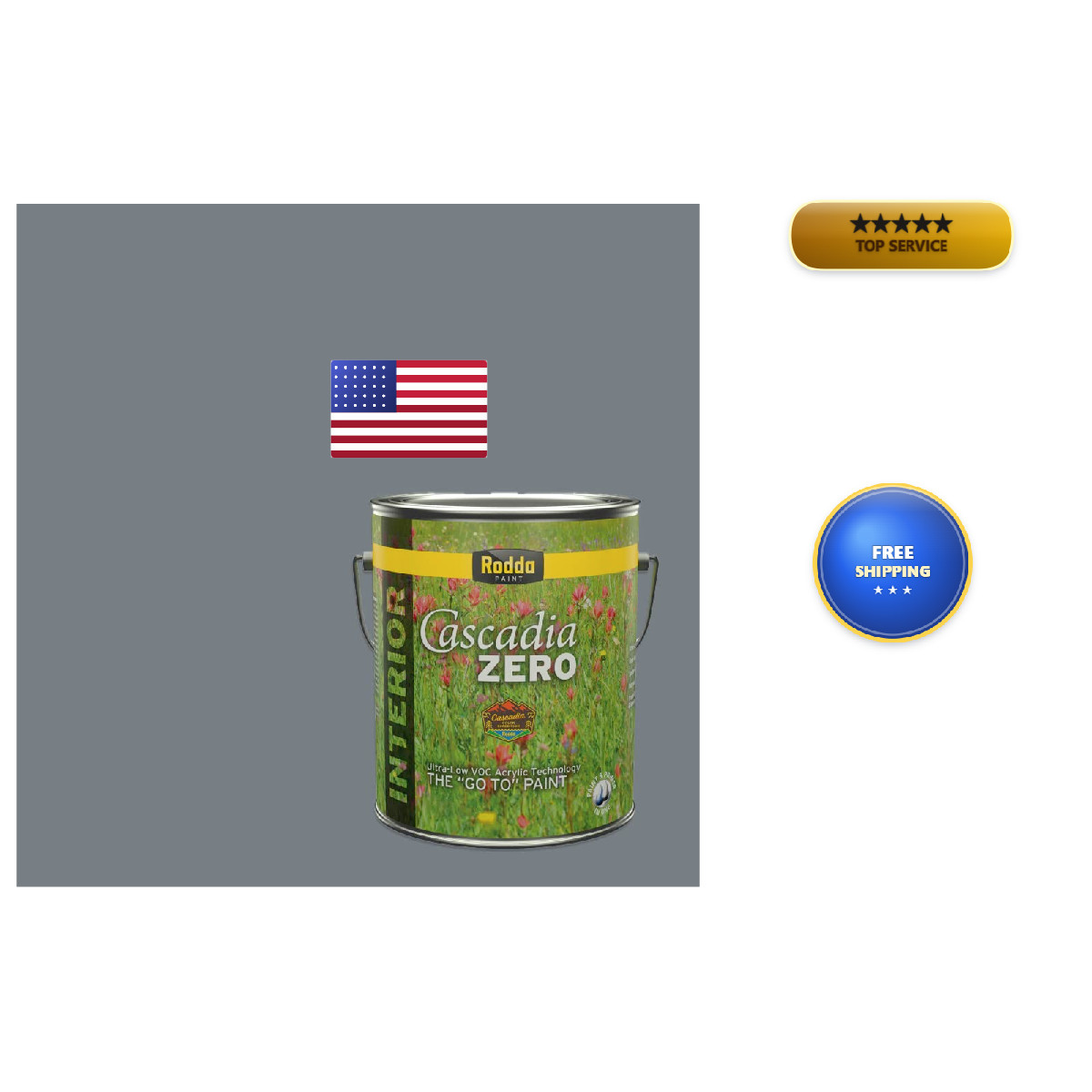 Rodda Paint Rodda Cascadia Zero Interior Flat In One 1-Gallon Anchor