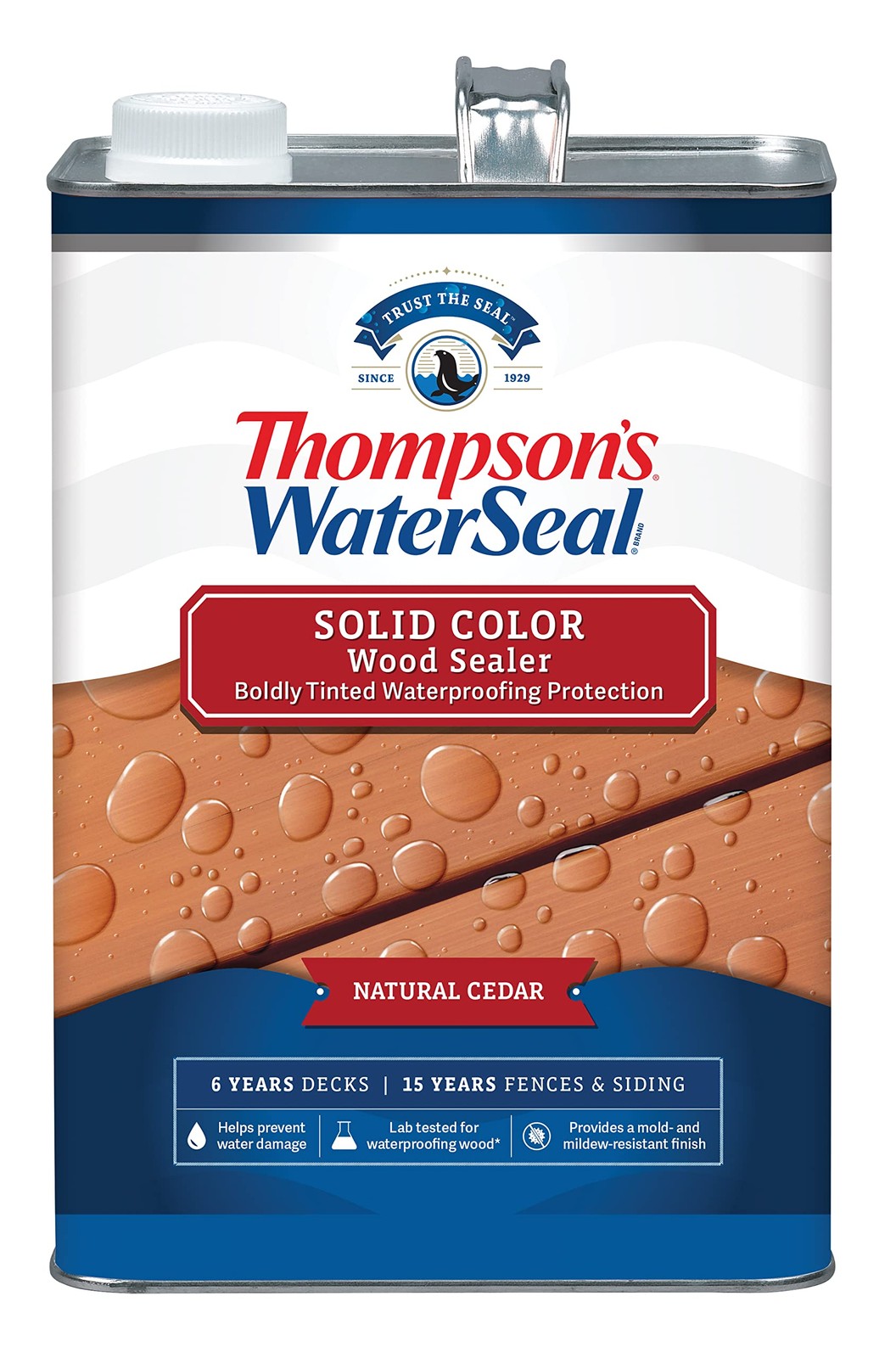 Thompson’S Thompsons Waterseal Solid Color Waterproofing Wood Stain And Sealer