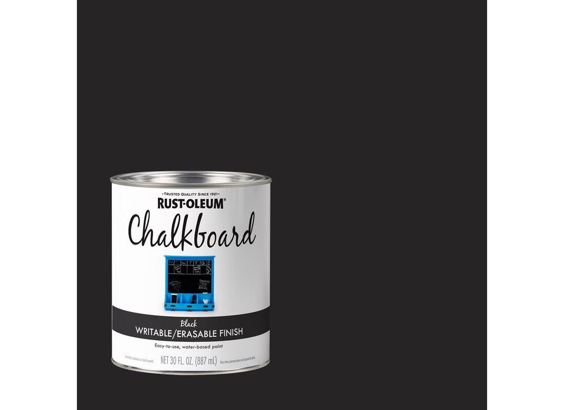 Rust-Oleum 206540 SPECIALTY Chalkboard Paint Black, Mild, Black, Can, 30 oz