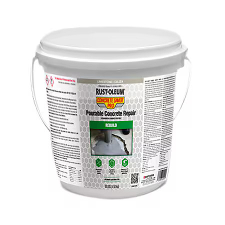 Rust-Oleum 392533 Concrete Repair Compound, 10 Lb, Gray