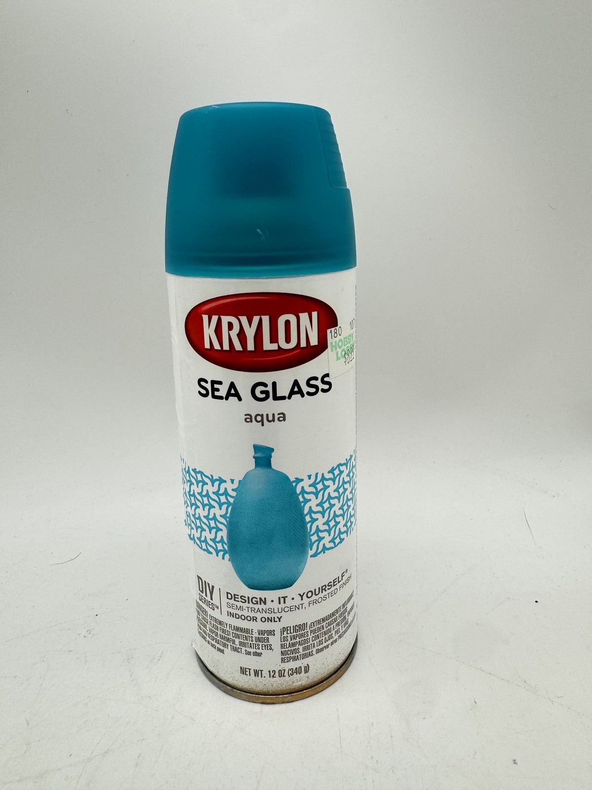 Krylon Sea Glass Aqua Spray Paint 12 oz Translucent Frosted Finish DIY Indoor
