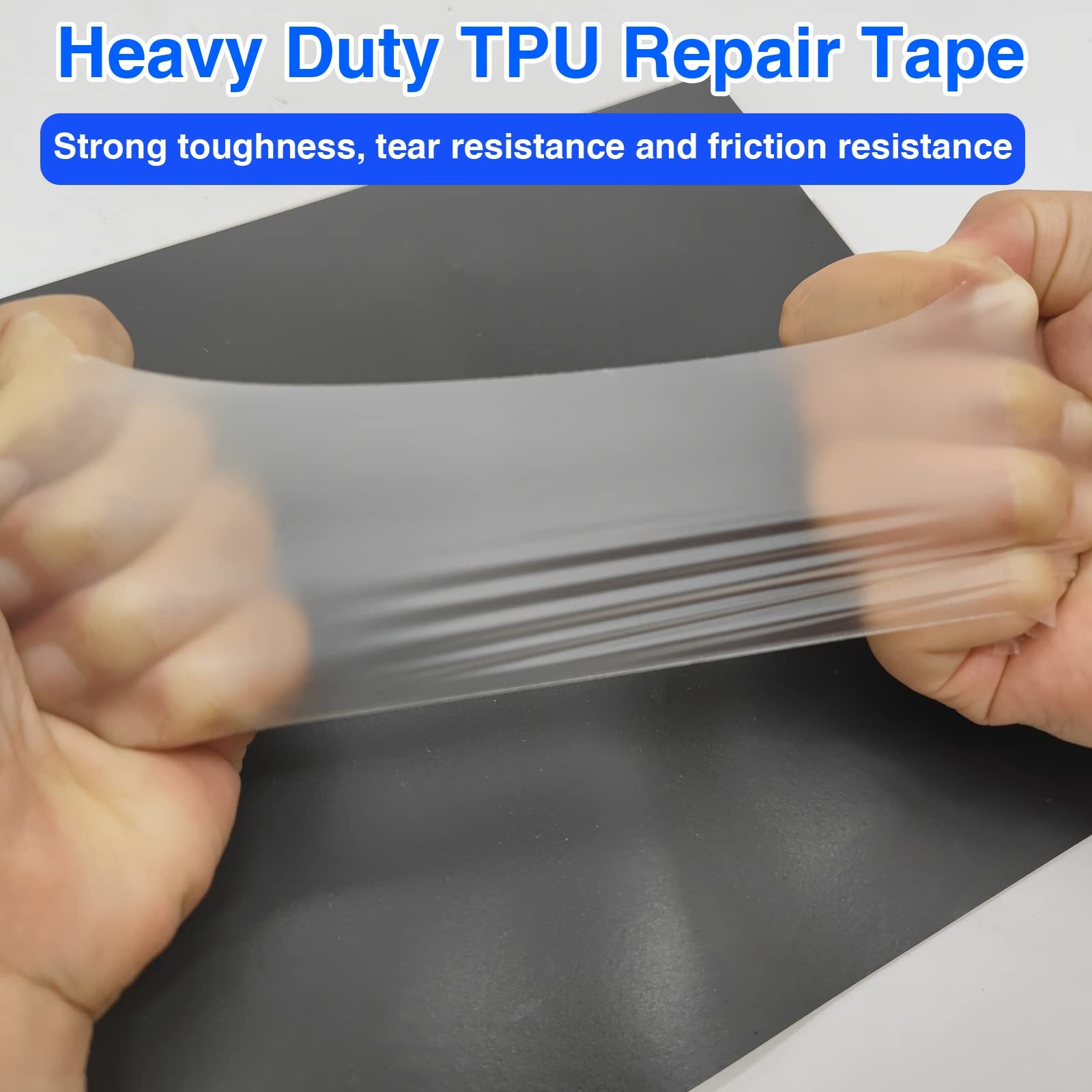 7ft Inflatable Repair Patch Kit for Bounce House, 3.15 in x 7 ft Roll, Clear
