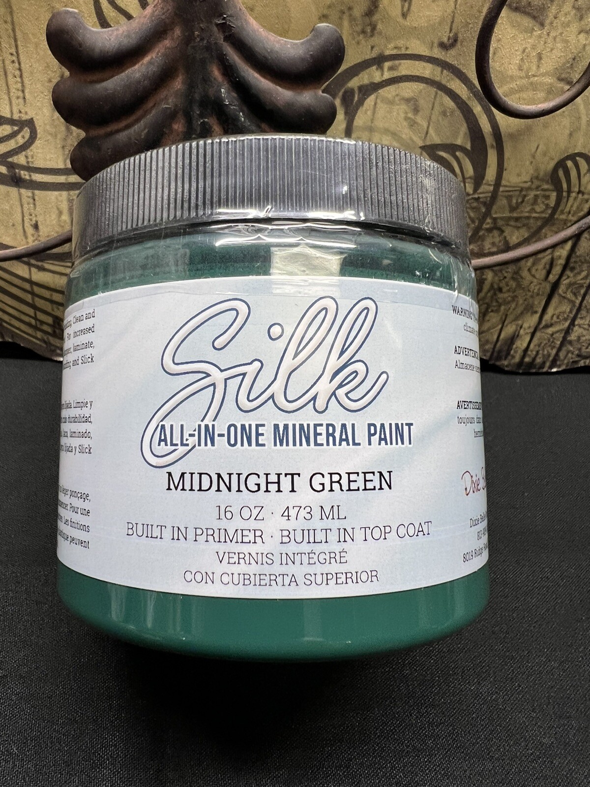 DIXIE BELLE SILK ALL IN ONE PAINT FURNITURE CABINET DIY CRAFTS ~MIDNIGHT GREEN~