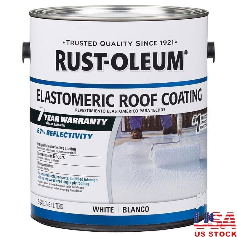 Elastomeric Roof Coating Waterproof Energy Efficient Weather Resistant Sealant