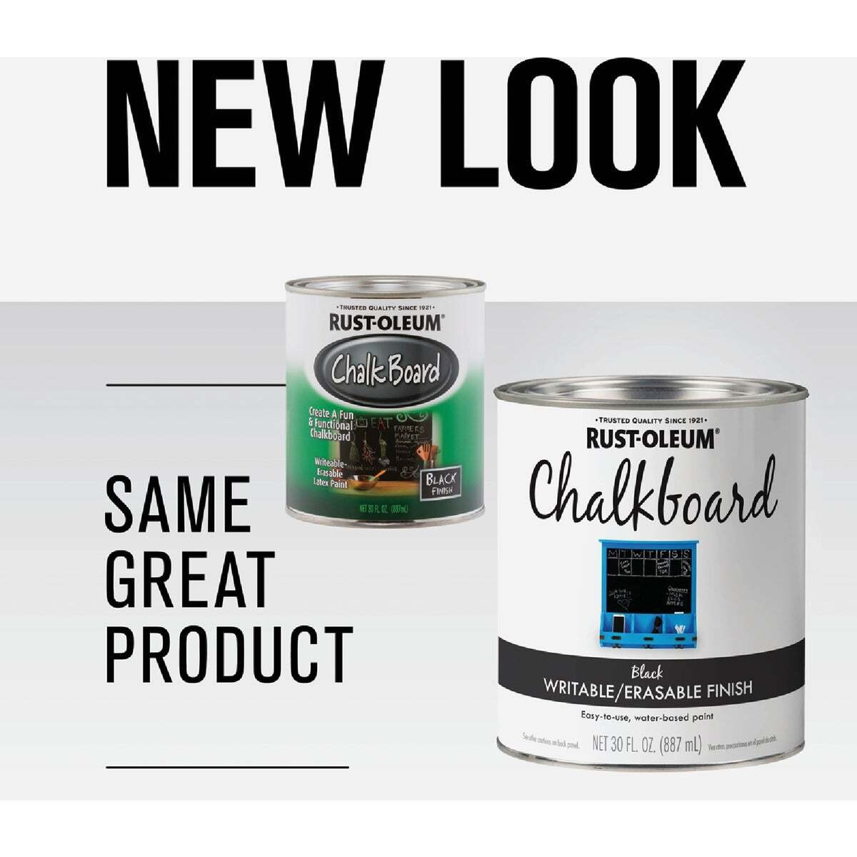 Rust-Oleum 206540 SPECIALTY Chalkboard Paint Black, Mild, Black, Can, 30 oz