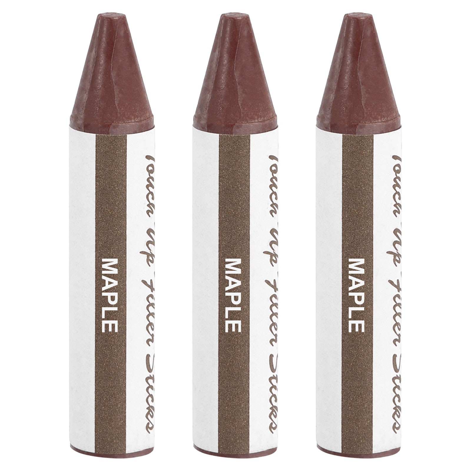 Wood Filler Stick, 3 Pcs Wax Sticks Wood Touch Up Markers, Maple